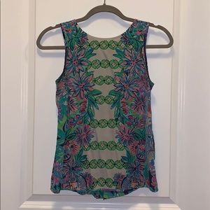 Tropical silk blouse